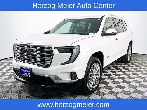 White Frost Tri-Coat 2024 GMC Acadia Denali