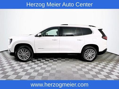 White Frost Tri-Coat 2024 GMC Acadia Denali