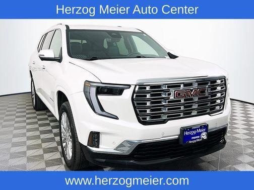 White Frost Tri-Coat 2024 GMC Acadia Denali