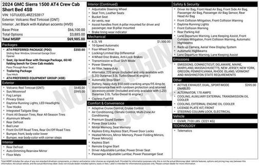 2024 GMC Sierra 1500 AT4