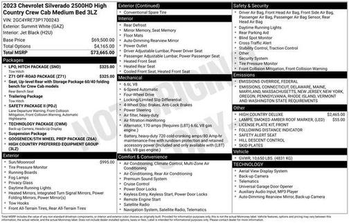 2023 Chevrolet Silverado 2500 High Country