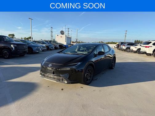 Midnight Black Metallic 2025 Toyota Prius LE