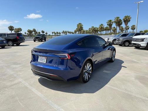 Blue 2025 Tesla Model 3 Long Range