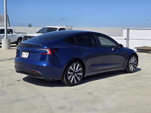 Blue 2025 Tesla Model 3 Long Range