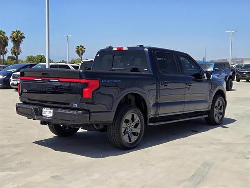 Blue 2022 Ford F-150 Lightning LARIAT