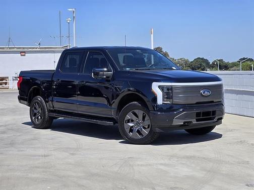 Blue 2022 Ford F-150 Lightning LARIAT