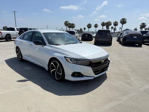 White 2022 Honda Accord Hybrid Sport