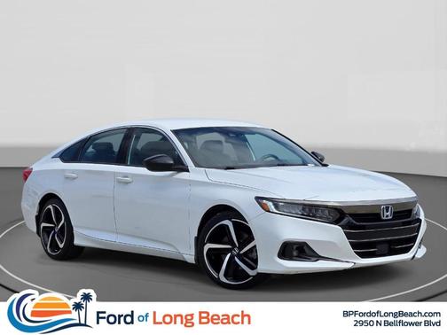 White 2022 Honda Accord Hybrid Sport