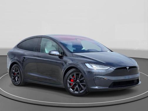 Gray 2024 Tesla Model X Plaid