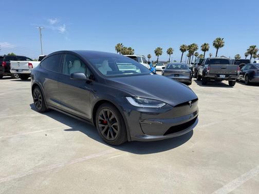 Gray 2024 Tesla Model X Plaid