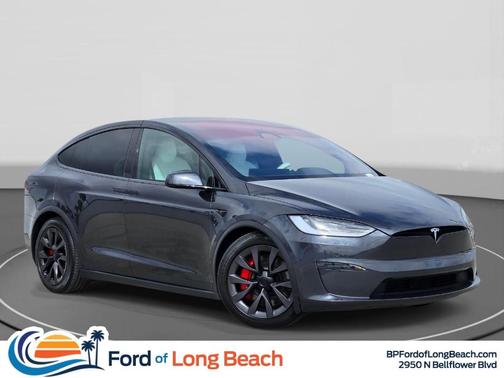 Gray 2024 Tesla Model X Plaid