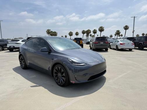 Gray 2023 Tesla Model Y Performance
