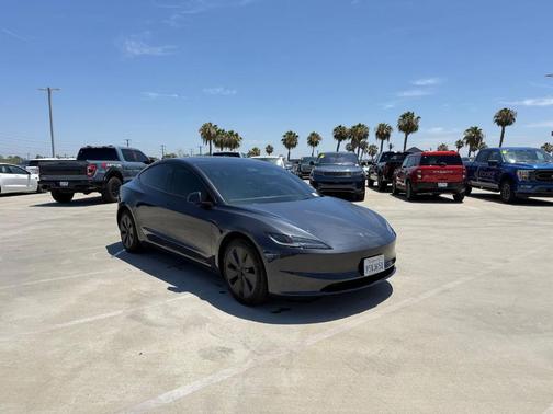 Gray 2025 Tesla Model 3 Long Range