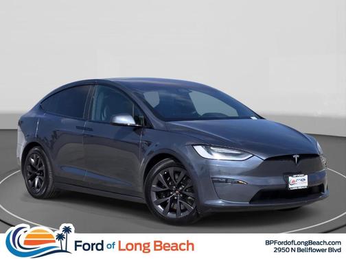 Gray 2022 Tesla Model X Plaid