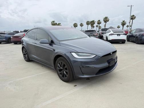 Gray 2022 Tesla Model X Plaid
