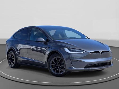 Gray 2022 Tesla Model X Plaid