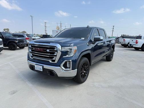 Pacific Blue Metallic 2021 GMC Sierra 1500 SLT