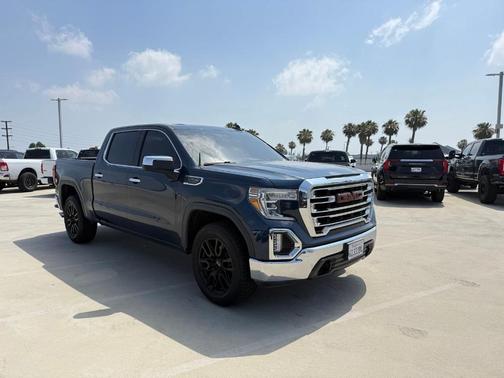 Pacific Blue Metallic 2021 GMC Sierra 1500 SLT