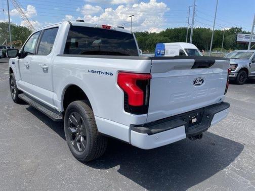 Space White Metallic 2025 Ford F-150 Lightning Flash