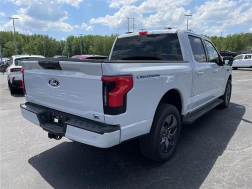 Space White Metallic 2025 Ford F-150 Lightning Flash