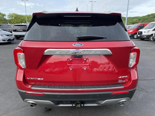 Red Metallic 2022 Ford Explorer Limited