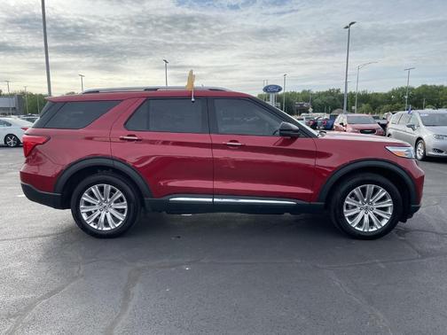 Red Metallic 2022 Ford Explorer Limited