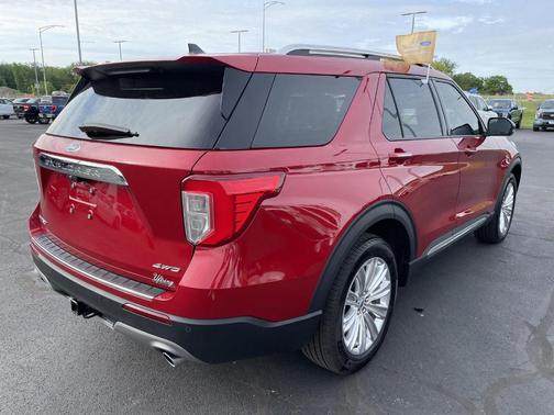 Red Metallic 2022 Ford Explorer Limited