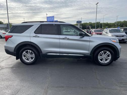 Iconic Silver 2022 Ford Explorer XLT