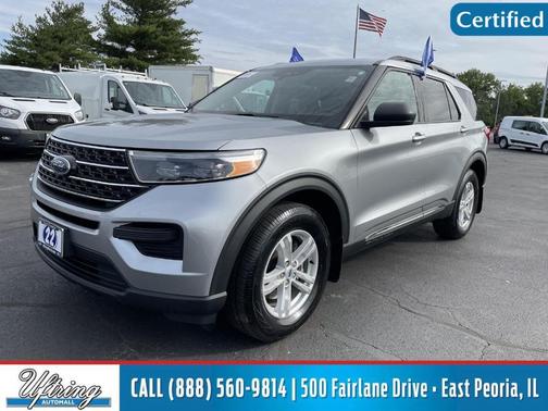 Iconic Silver 2022 Ford Explorer XLT