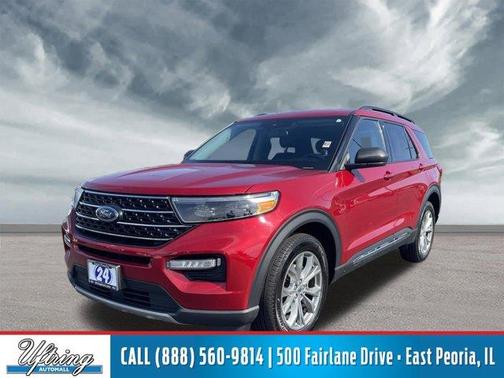 Rapid Red Metallic Tinted Clearcoat 2024 Ford Explorer XLT