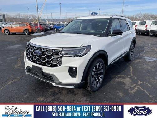Star White 2026 Ford Explorer Platinum