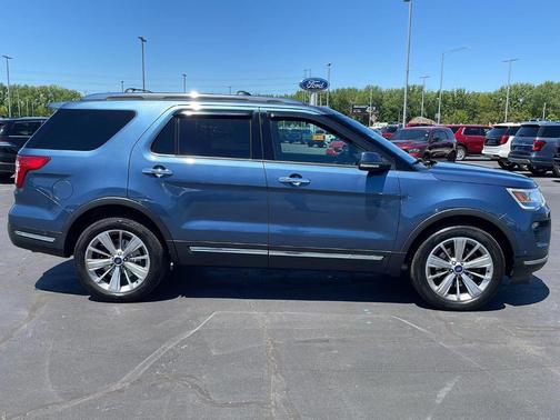 Blue 2018 Ford Explorer Limited