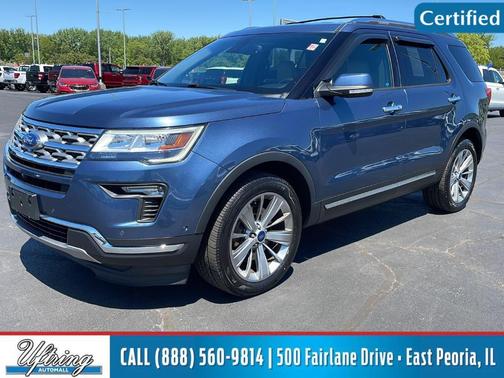 Blue 2018 Ford Explorer Limited
