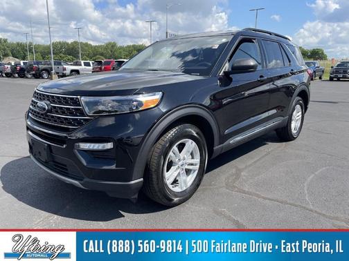 Agate Black Metallic 2023 Ford Explorer XLT