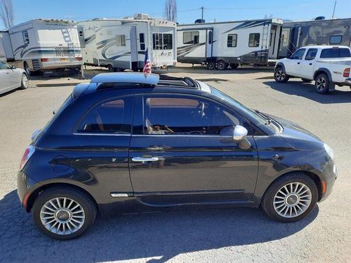 Black 2012 FIAT 500 Lounge
