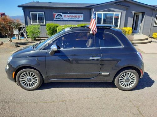 Black 2012 FIAT 500 Lounge