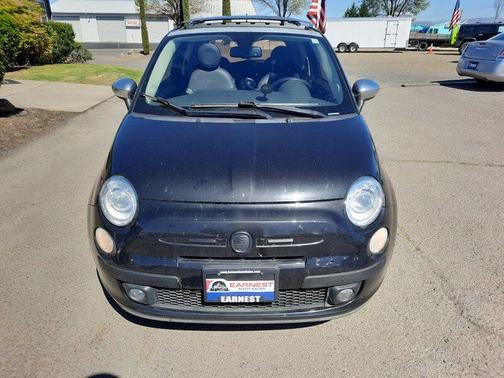 Black 2012 FIAT 500 Lounge
