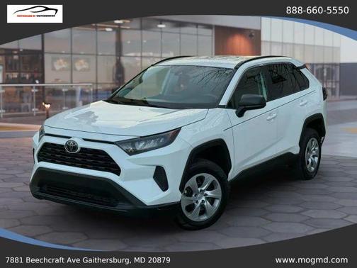 White 2021 Toyota RAV4 LE