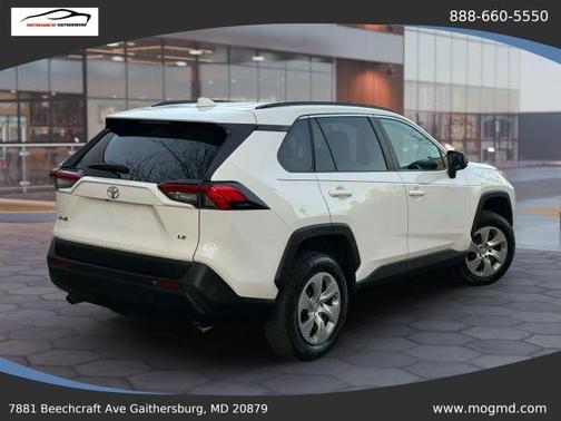 White 2021 Toyota RAV4 LE