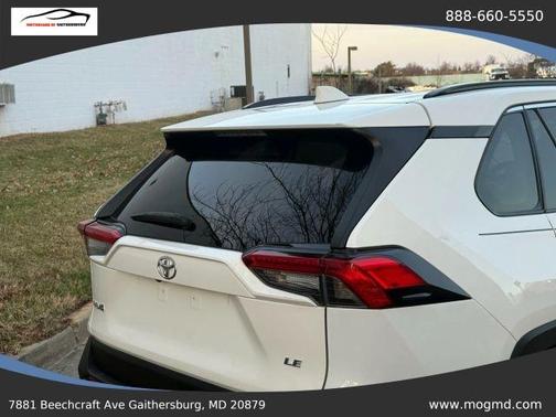 White 2021 Toyota RAV4 LE