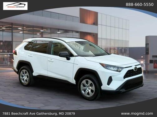 White 2021 Toyota RAV4 LE