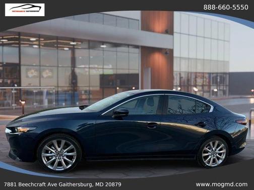 Deep Crystal Blue Mica 2021 Mazda Mazda3 AWD w/Select Package