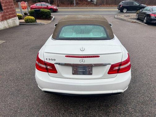 White 2011 Mercedes-Benz E-Class E 550 Cabriolet