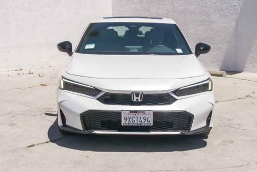 Platinum White Pearl 2025 Honda Civic Hybrid