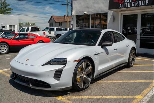 Beige 2021 Porsche Taycan Turbo S