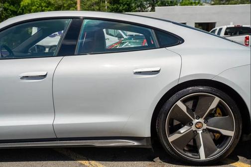 Beige 2021 Porsche Taycan Turbo S
