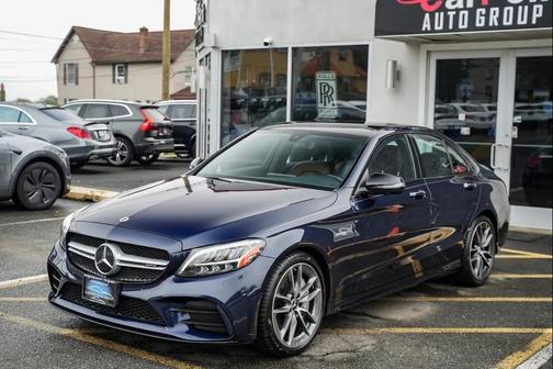 Blue 2020 Mercedes-Benz AMG C 43 4MATIC