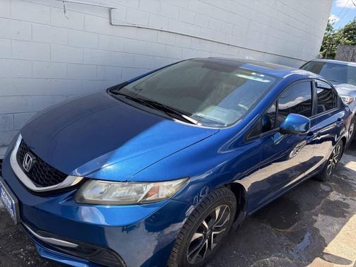 Blue 2013 Honda Civic EX