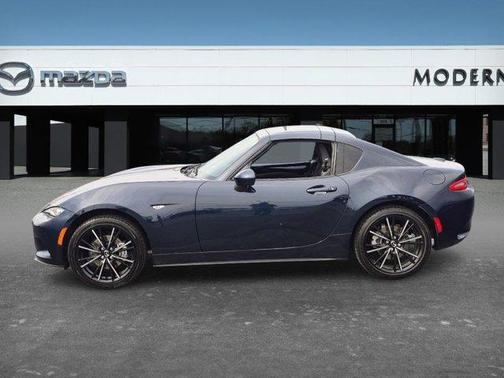 Blue 2025 Mazda MX-5 Miata RF Grand Touring