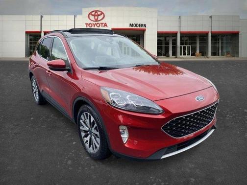 Red 2020 Ford Escape Titanium Hybrid